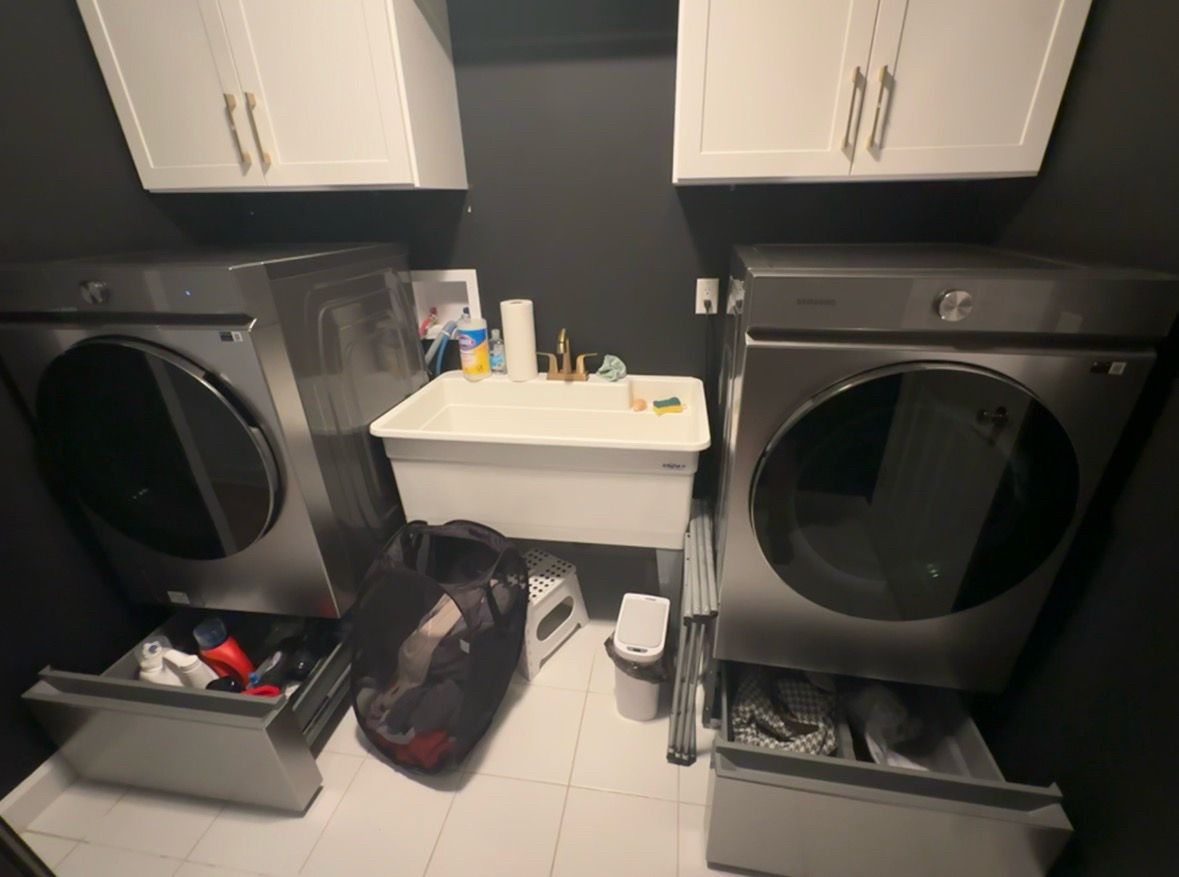 Samsung Bespoke Washer & Dryer Set with Pedestals & Warranty - photo 5