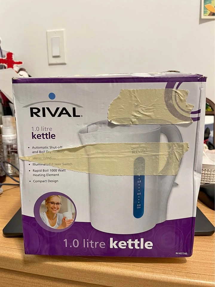Rival 1.0 Litre Electric Kettle – Brand New in Box