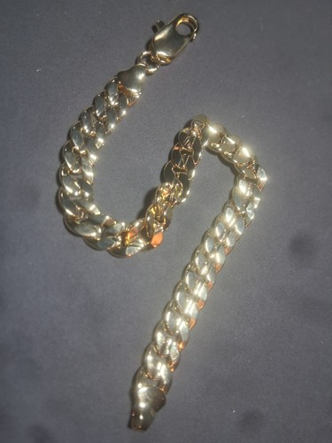 14K Stamped Cuban Link Bracelet - photo 3