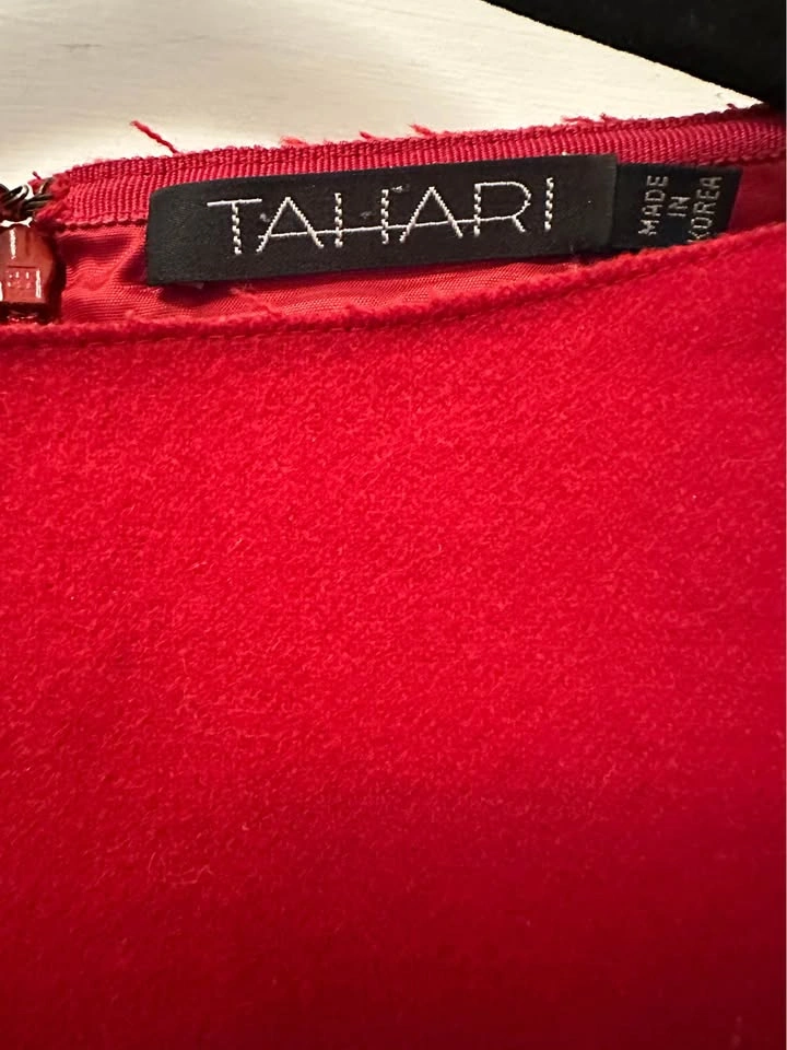 Vintage Elie Tahari Red Wool Sheath Dress. Women’s Size 2. - photo 3