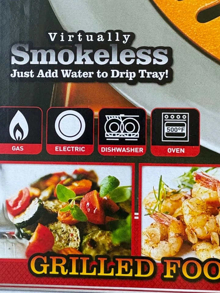 NEW Gotham Steel Stovetop Grill Smokeless Indoor Grill - photo 5