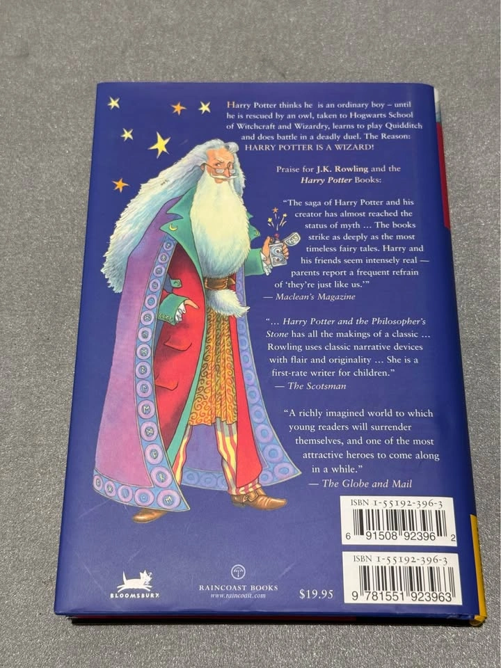 1st Edition Harry Potter and the Philosopher's Stone Hard cover - photo 4