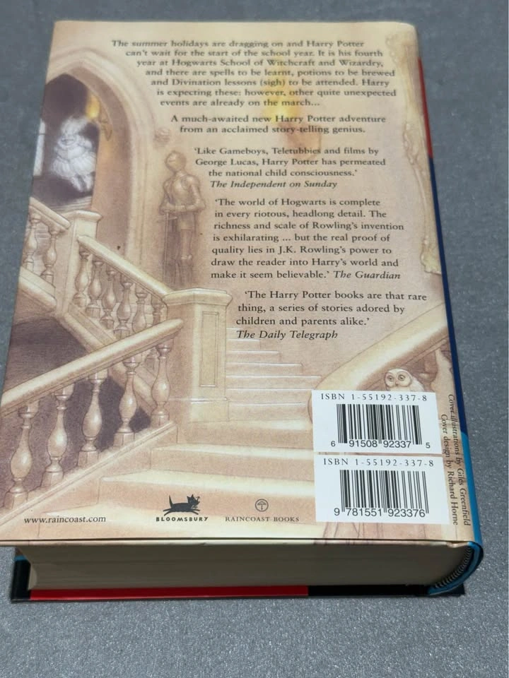 1st Edition Harry Potter and the Goblet of Fire Hard cover - photo 4