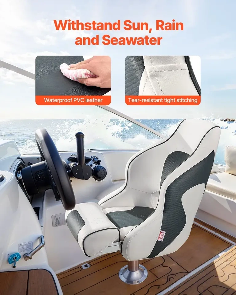Flip Up Captain Boat Seat Brand New Save $100 - photo 2