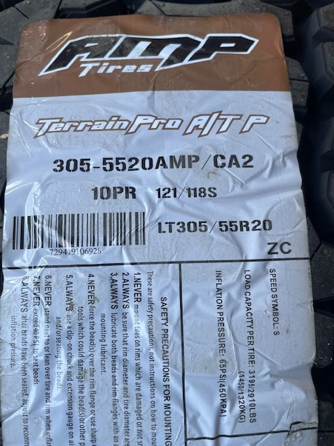 ATV Tire Terrain Pro A/T P 305/55R20 Brand New Save $100 - photo 3