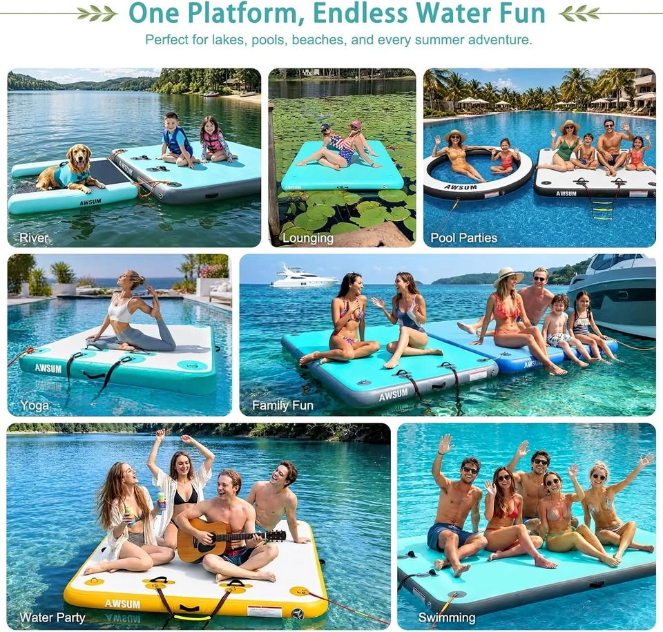 Floating Dock / Raft For Lake/Pool Brand New Save $200 - photo 3
