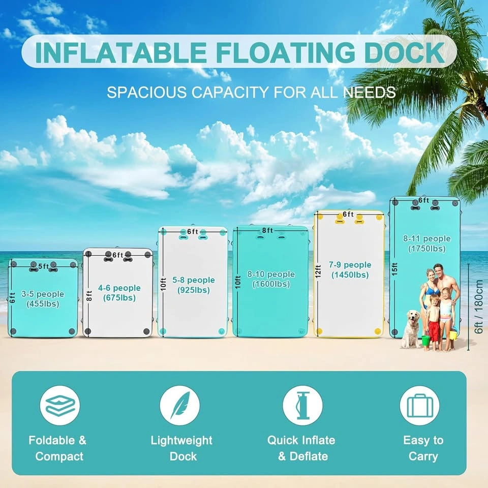Floating Dock / Raft For Lake/Pool Brand New Save $200 - photo 4