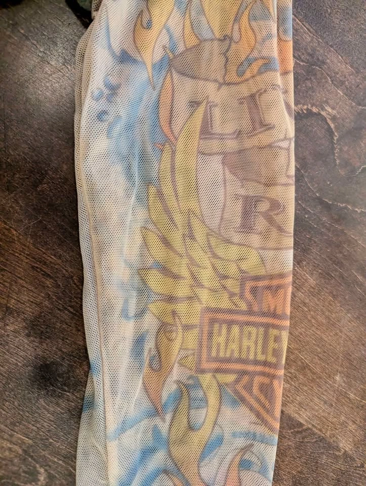 💎 Unique Harley Davidson Double Tattoo Long Sleeves XL - photo 3