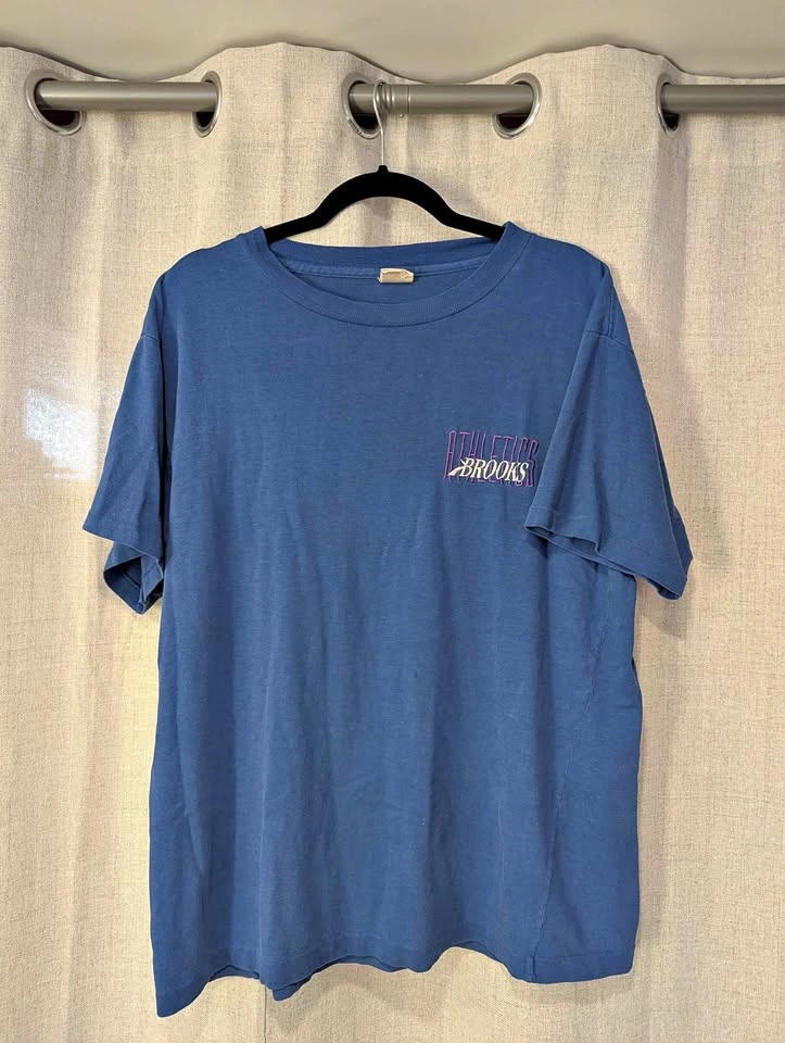 Vintage Brooks Athletic Single Stitch Blue Blading Tee
