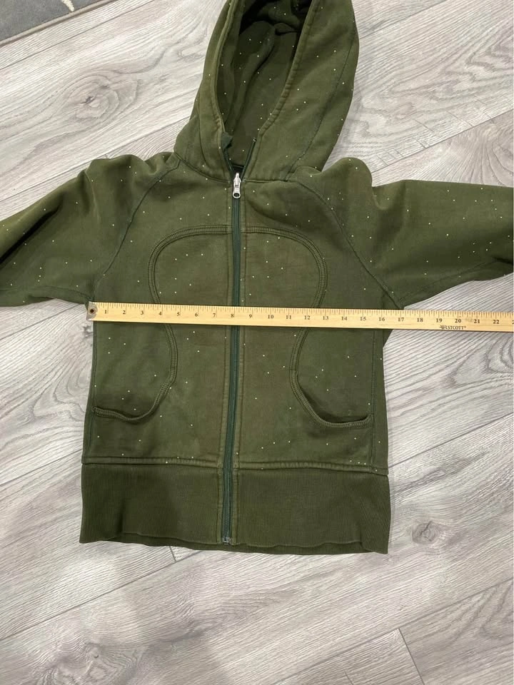 Lululemon Scuba Hoodie Olive Green size 8-10 - photo 2