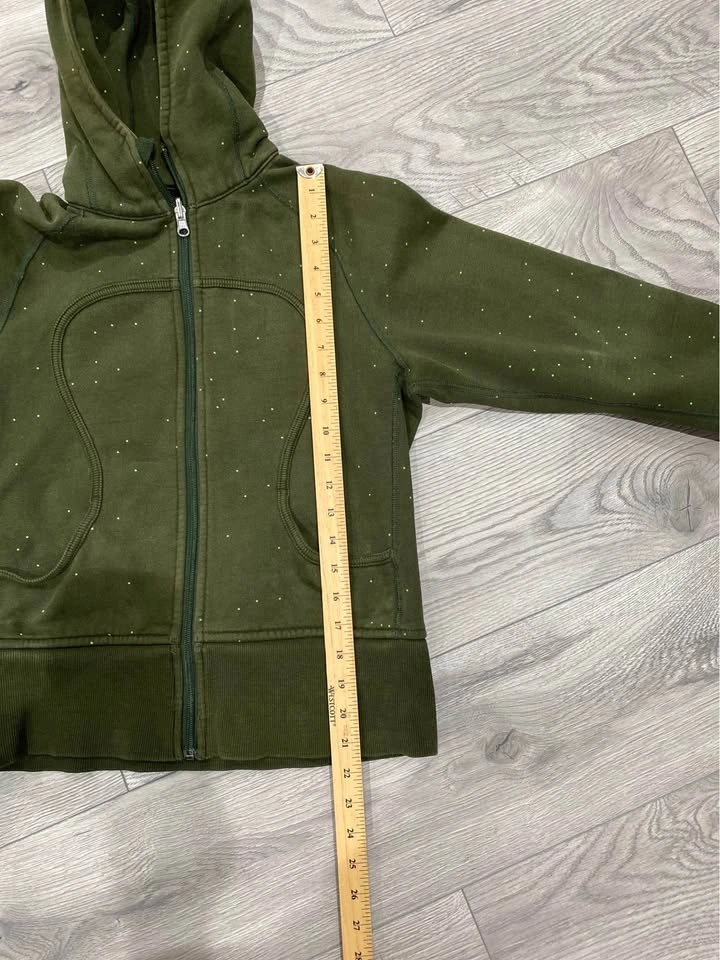 Lululemon Scuba Hoodie Olive Green size 8-10 - photo 3
