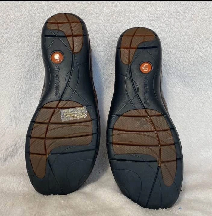 Clarks Unstructured Un.Loop Brown Leather Slip-On Loafer Shoes W - photo 2