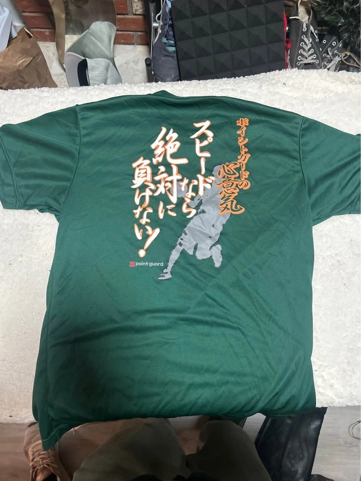 Asics "Point Guard" Green Dry-Fit Basketball T-Shirt (Size M) - photo 2
