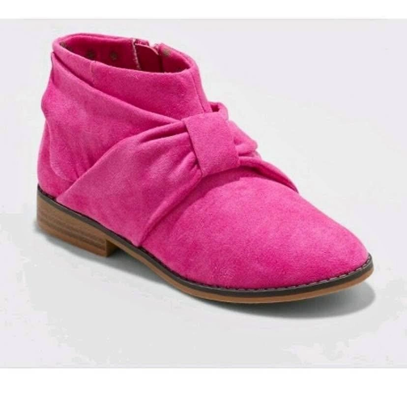 Pink Mahala Bow Ankle Fashion boots Booties size 6