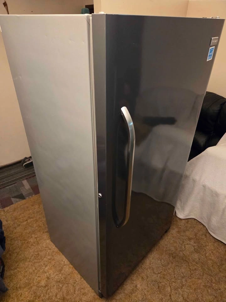 Grey Frigidaire Stand Up Freezer Delivery Available - photo 3