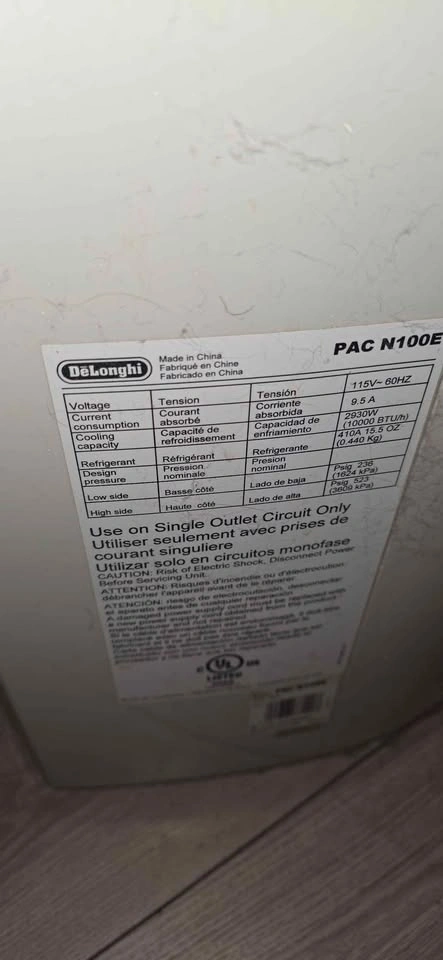 De'Longhi 3-in-1 Portable AC, Dehumidifier & Fan – 10,000 BTU - photo 2