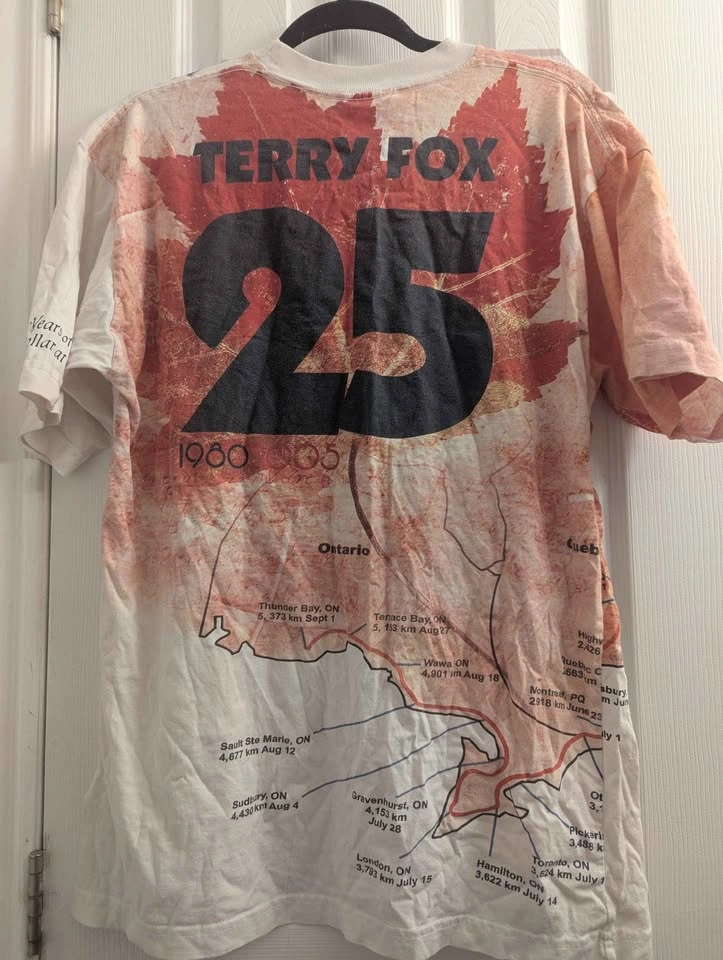 Terry Fox 25th Anniversary Marathon of Hope T-Shirt – L - photo 3