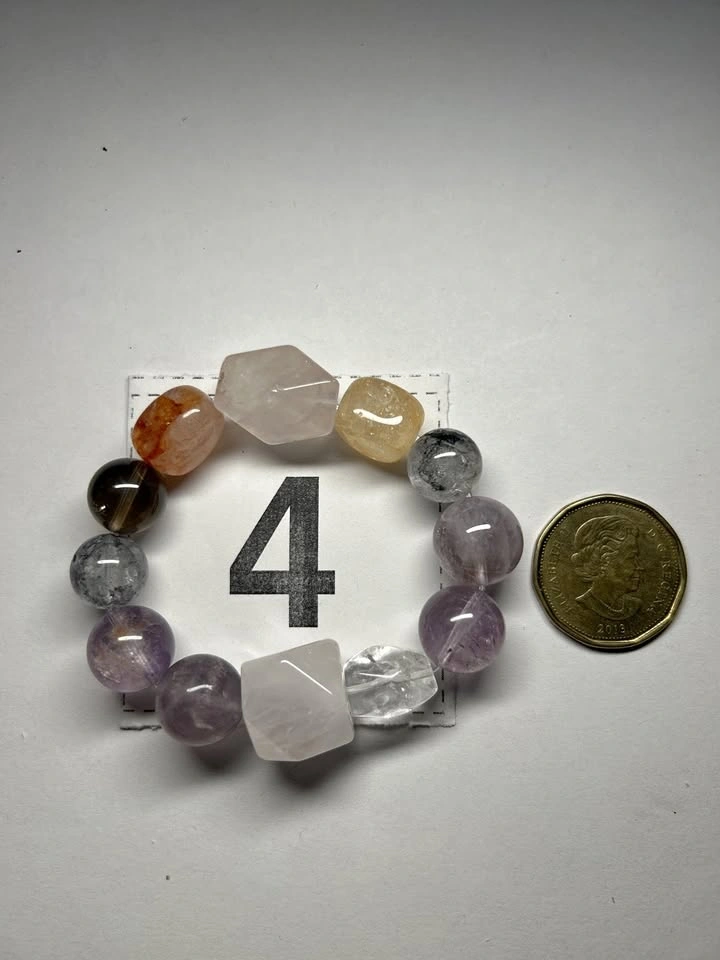 Designer Mix Beaded Bracelet — Chunky Faceted Accent Stones