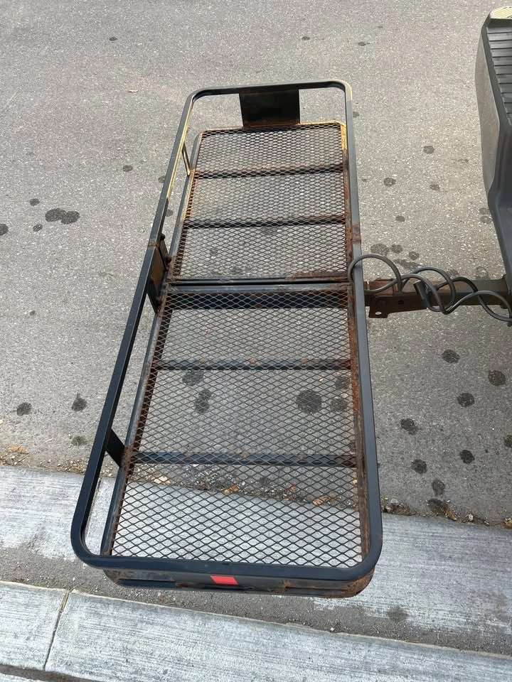 Folding Hitch Cargo Carrier Basket - Steel Mesh - photo 2