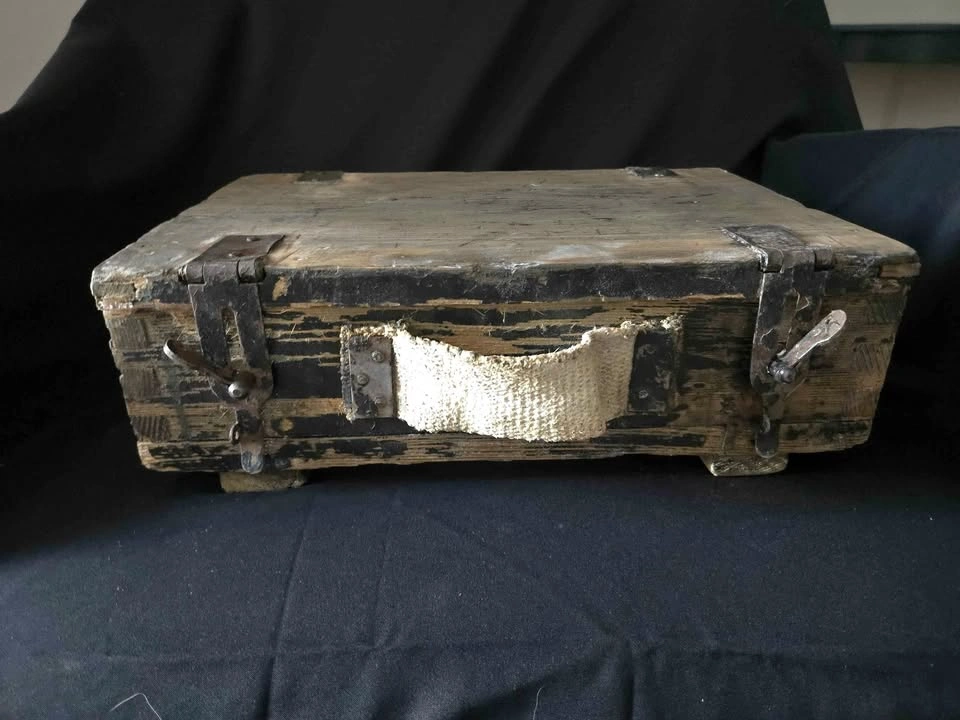 Vintage CFB Marked Wooden Rifle/Ammo Box