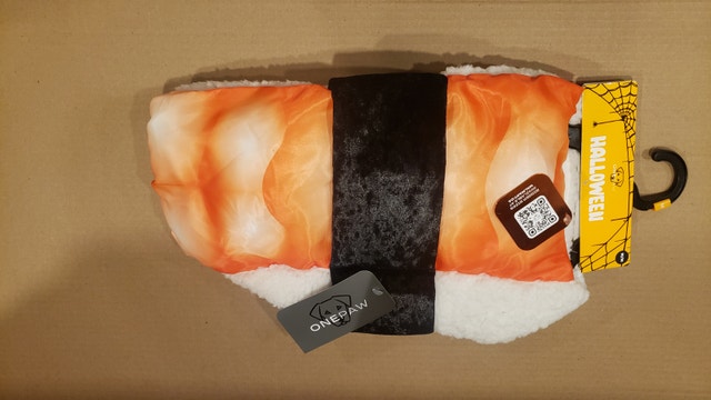 Medium Dog Halloween Costumes - Skeleton or Sushi - $8 Each - photo 3