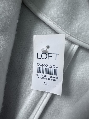 LOFT Women's Long Blazer Coat - Size XL - Cream White - photo 3