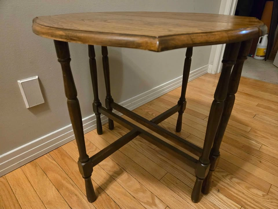 Vintage Half-Moon Console Tables / Demilune Pair - photo 4