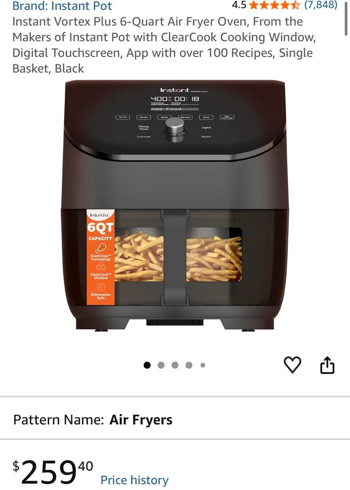 Instant Vortex Plus 6-Quart Air Fryer — Brand New, Sealed - photo 2