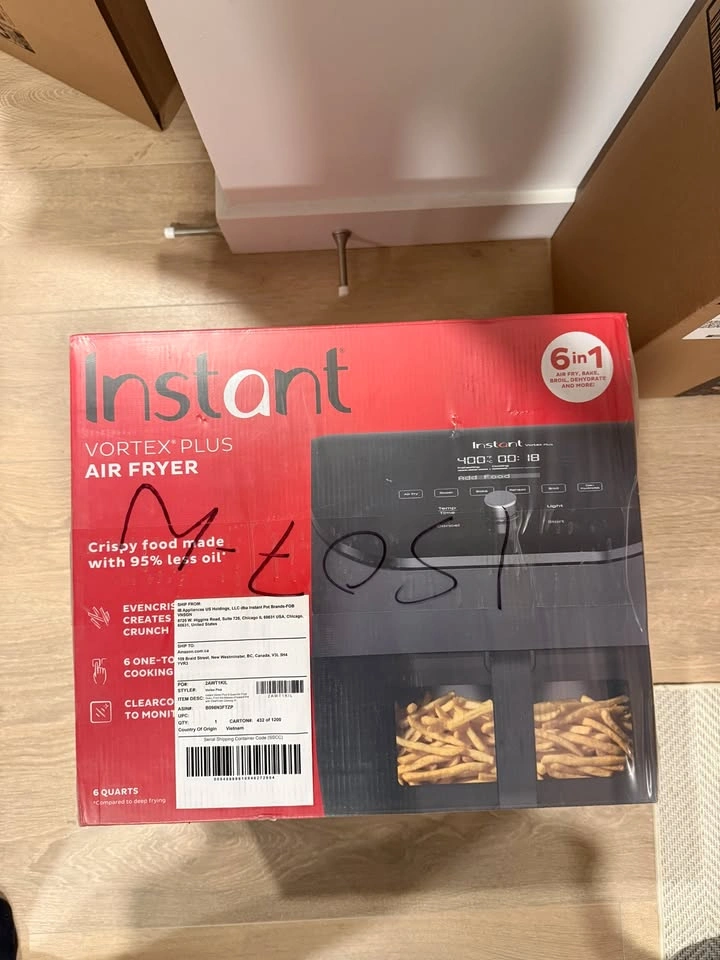 Instant Vortex Plus 6-Quart Air Fryer — Brand New, Sealed - photo 3