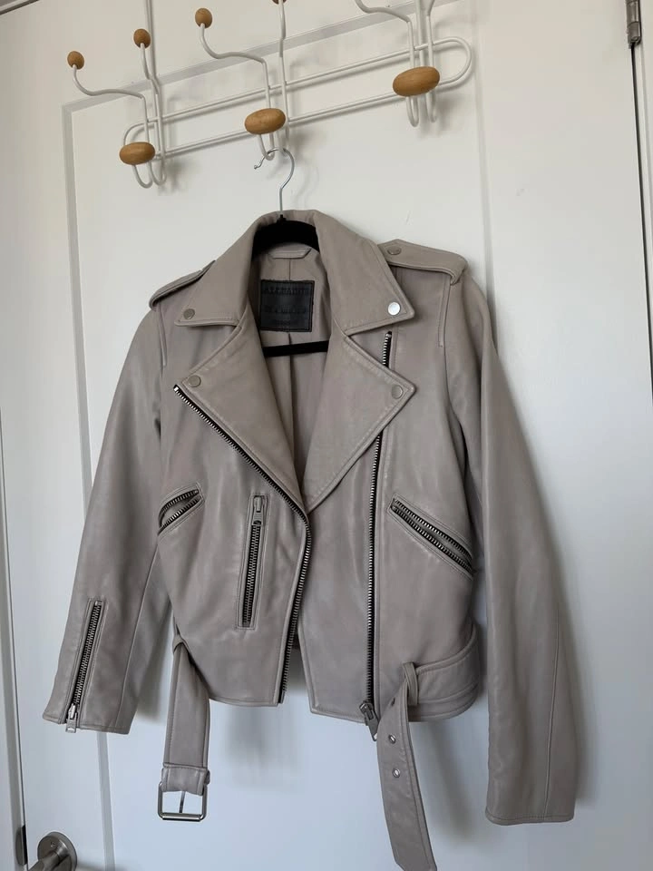 AllSaints Leather Biker Jacket — Never Worn (UK 4 / US 0) - photo 2