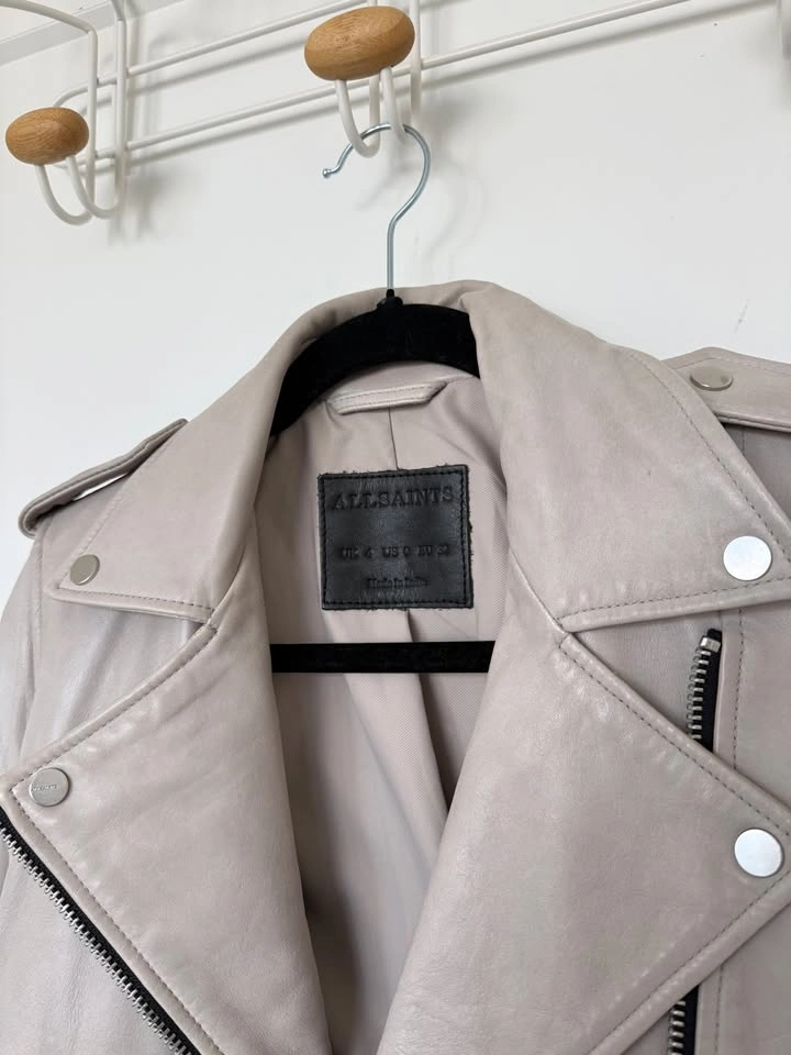AllSaints Leather Biker Jacket — Never Worn (UK 4 / US 0) - photo 3