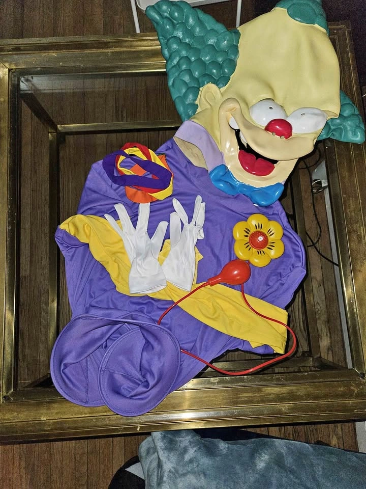 The Simpsons Krusty the Clown Costume Set with Mask