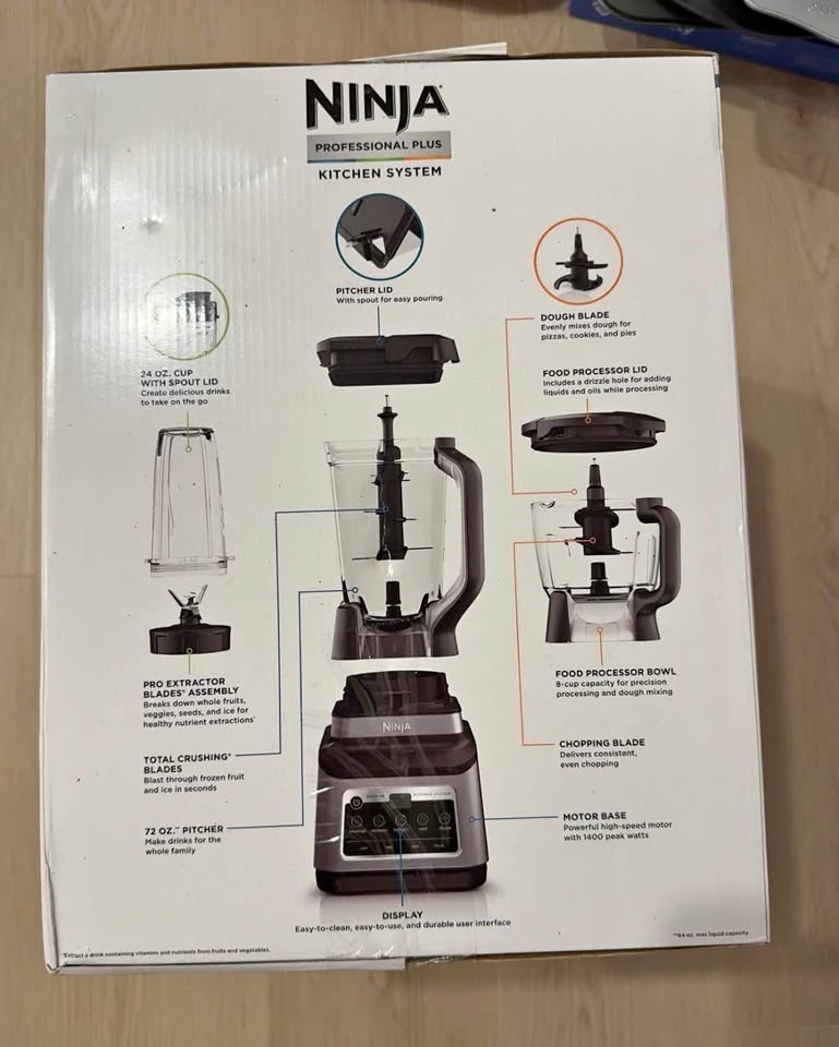Ninja Blender & Food Processor (Brand New)