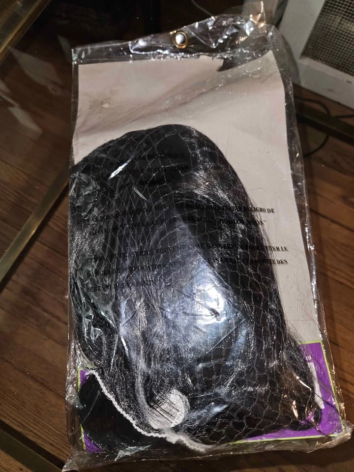 24" Long Black Witch Costume Wig - photo 2