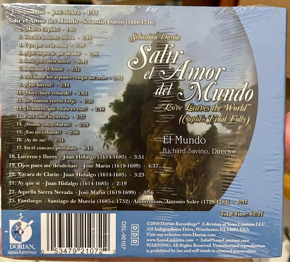 Brand New SEALED Classical CD - Sebastian Duron Baroque Masterpi - photo 2