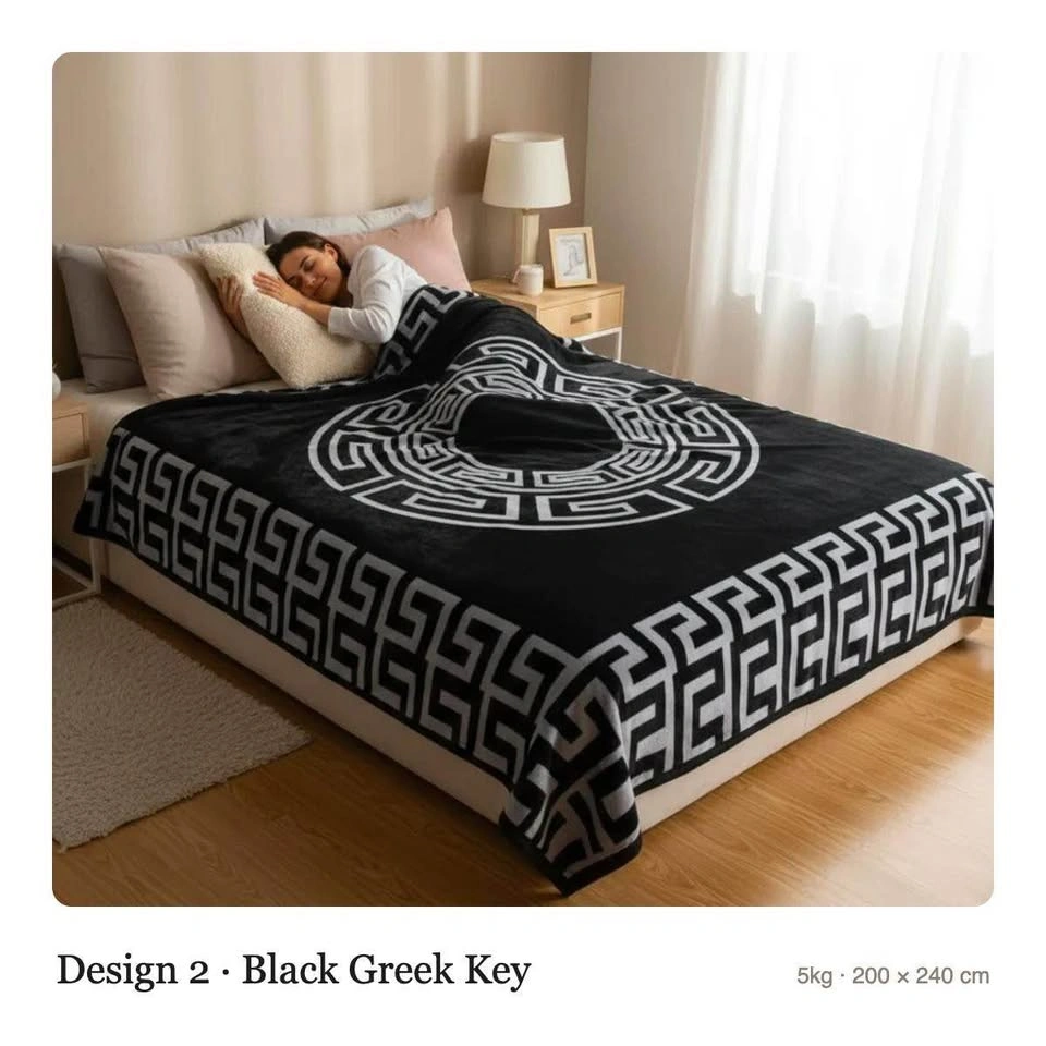 5 KG Heavy Korean Mink Blanket, Double Layer 2-Ply Warm - photo 3