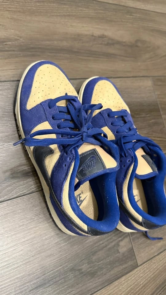 Nike Dunk Low – Blue/Yellow Suede | US men 7.5 - photo 3