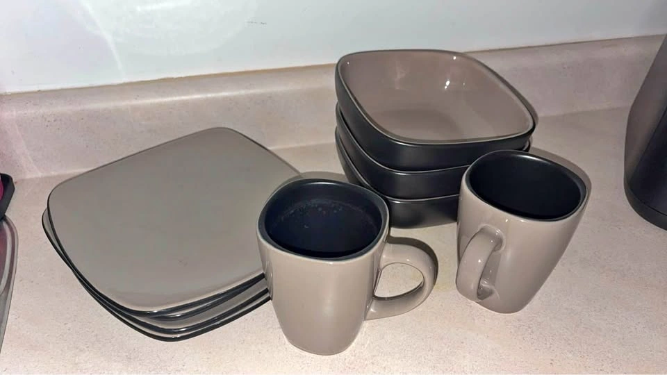 Hearthstone Stoneware Dinnerware Set - Plates, Bowls, and Mugs
