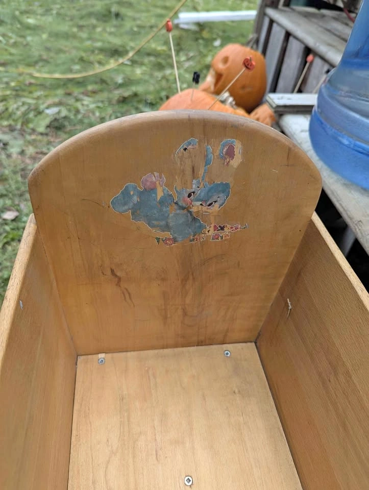Vintage Wooden Doll Cradle