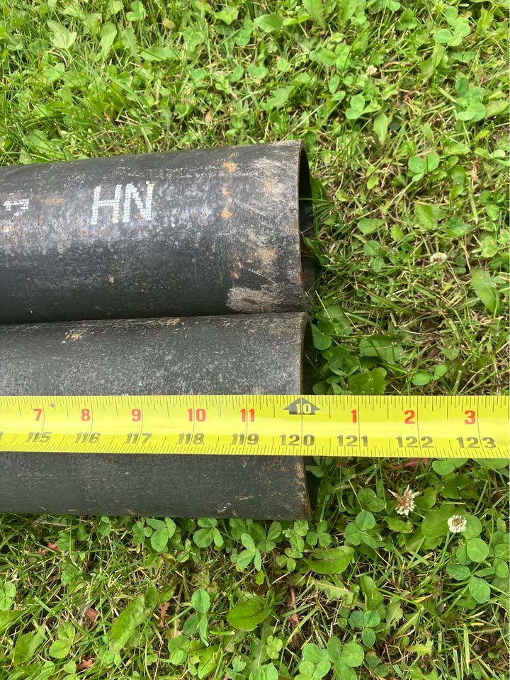 4” Cast Iron Pipes – 10 FT Long – 2 Available - photo 3