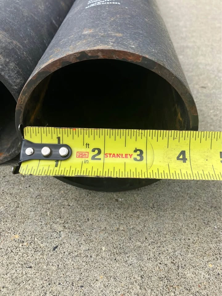 4” Cast Iron Pipes – 10 FT Long – 2 Available - photo 4