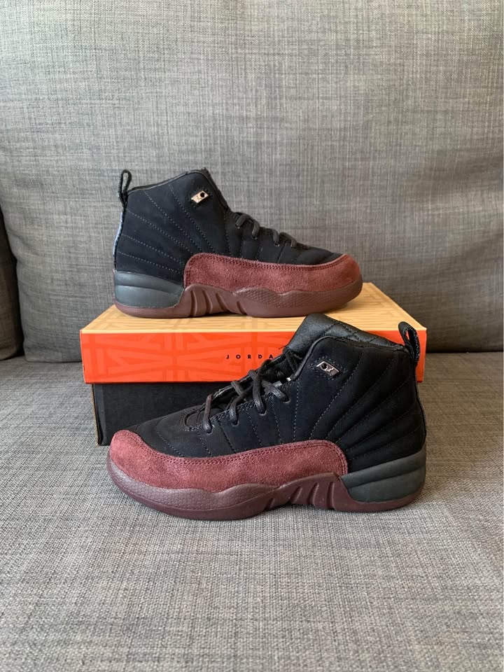 (Little kids) A Ma Maniere x Air Jordan 12 ‘burgundy/black’ - photo 2