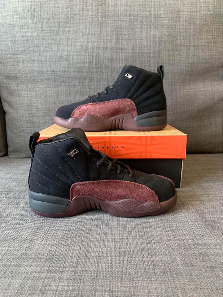 (Little kids) A Ma Maniere x Air Jordan 12 ‘burgundy/black’ - photo 3