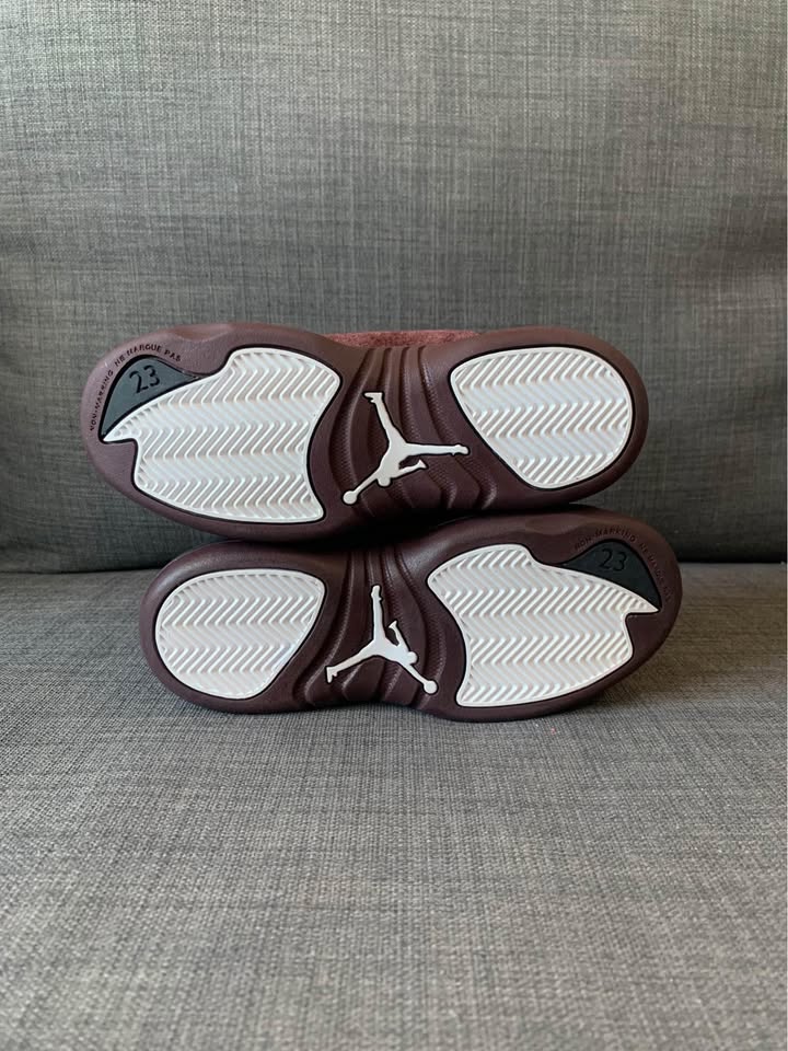 (Little kids) A Ma Maniere x Air Jordan 12 ‘burgundy/black’ - photo 4