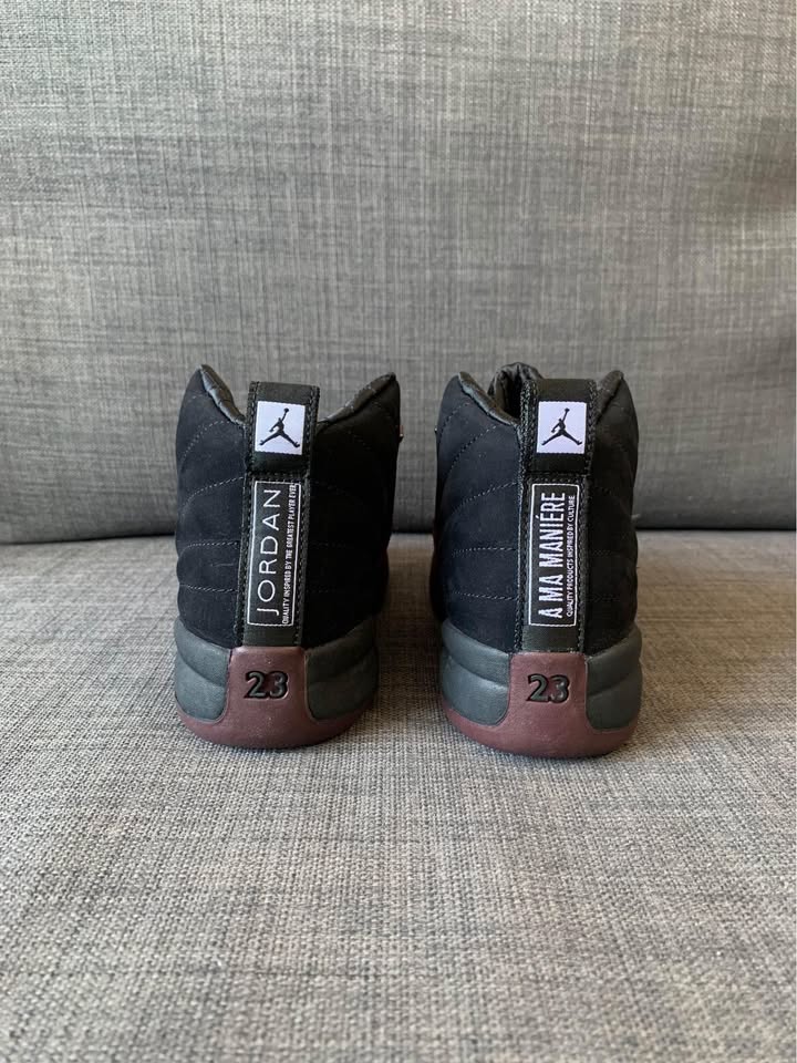 (Little kids) A Ma Maniere x Air Jordan 12 ‘burgundy/black’ - photo 5