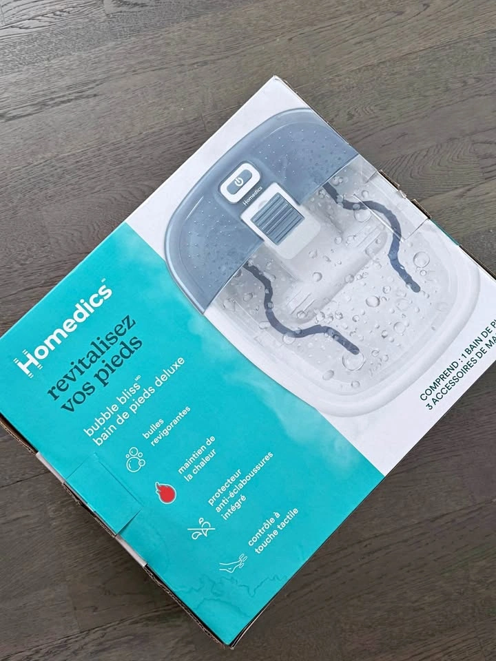 Brand New : HoMedics Bubble Bliss Deluxe Foot Bath & Massager