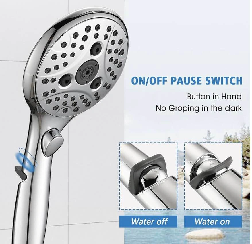 Chrome Tub Spout with Diverter + 6-Setting Handheld Shower - photo 5