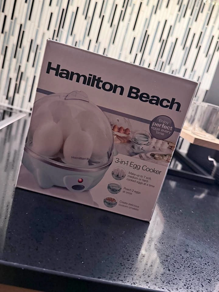 New, unopened Hamilton Beach 3-in-1 Egg Cooker