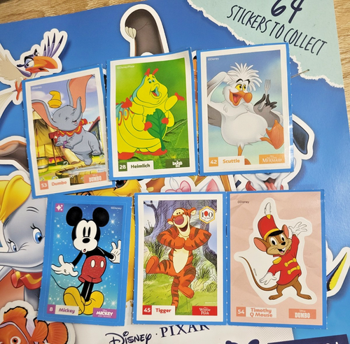 Disney Animal Friends Stickers Esso Loblaws - Lot of 6