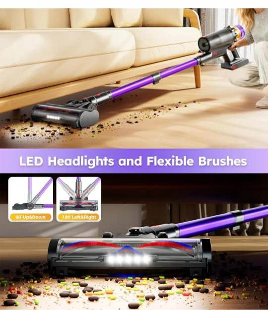 Aspiradora Inalámbrica 500W / 50KPa Cordless Stick Vacuum - photo 4